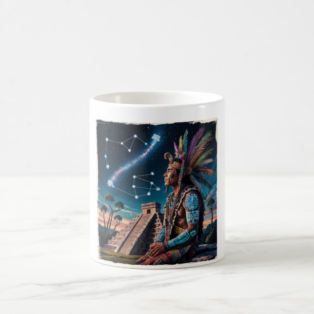 Caneca De Café Mayan Shaman Stargazer Mug | Selgle Warrior (Centro)
