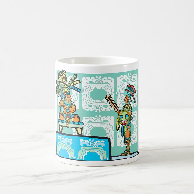 Caneca De Café Mayan Warrior e King (Criador carregado)