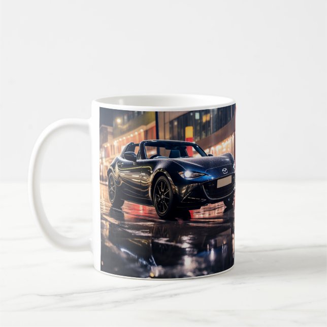 Caneca De Café Mazda MX5 Miata ND Gen 4 Jet Black Mug (Esquerda)