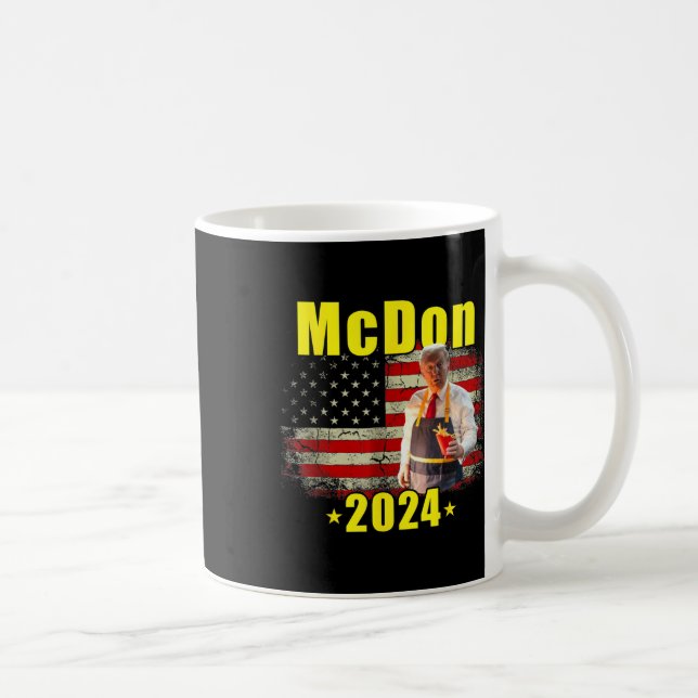 Caneca De Café Mcdon Funny Donald Trump French Fry Cooking Fries  (Direita)