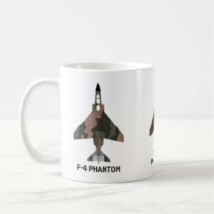 Caneca De Café McDonnell Douglas F-4 Phantom II (Camuflagem SEA)