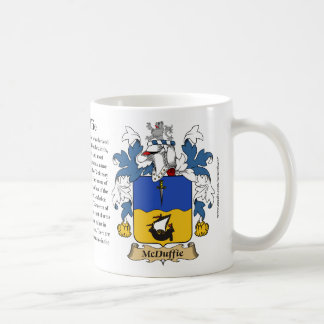 Caneca De Café McDuffie, a origem, o significado e a crista