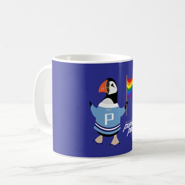 Caneca De Café McGuffin Puffin Pride (Frente Esquerda)