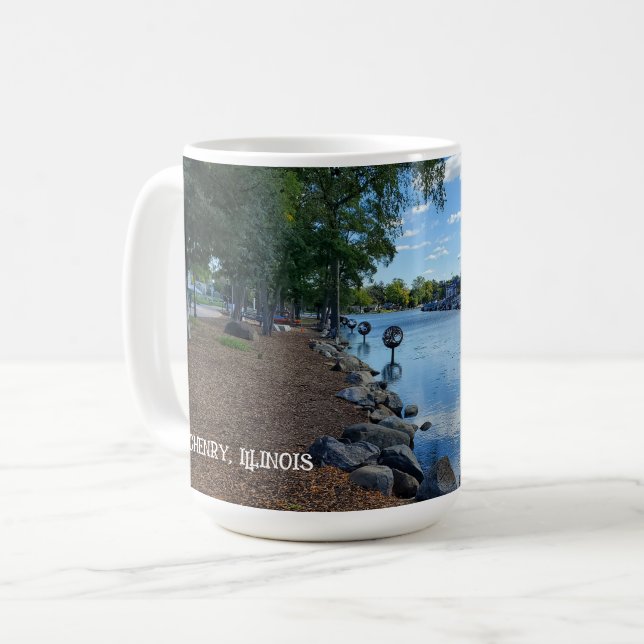 Caneca De Café McHenry, Illinois | Rio Fox Walkway (Frente Esquerda)