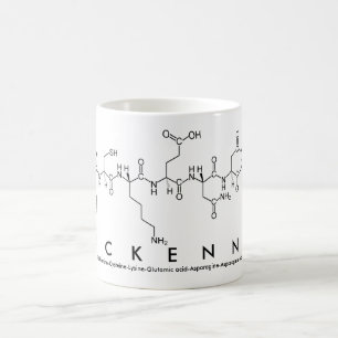 Caneca De Café Mckenna peptide name mug