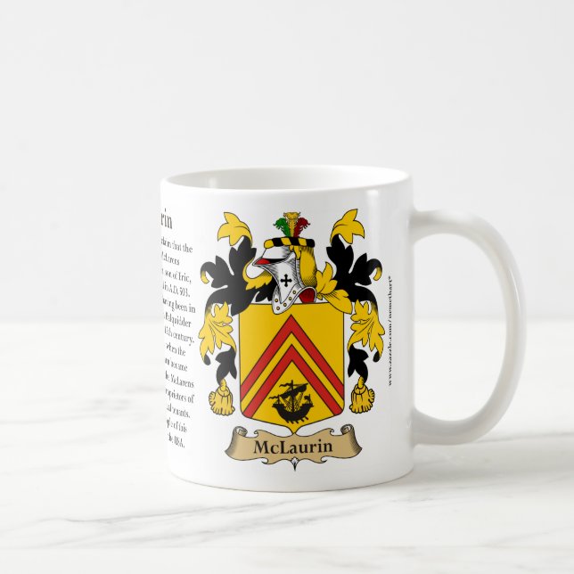 Caneca De Café McLaurin, a origem, o significado e a crista (Direita)