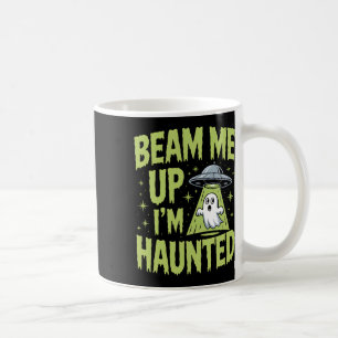 Caneca De Café Me beija, sou assombrado - Alienígena engraçada, H