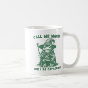Caneca De Café Me Chame de Magia Porque Eu Estou Reunindo, Sapo M