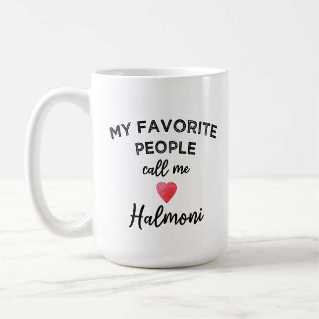 Caneca De Café Me Chame HALMONI Avó Coreana Tradicional  (Esquerda)