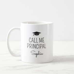 Caneca De Café Me Chame Nome Personalizado Diretor
