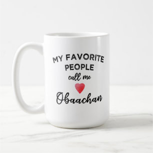 Caneca De Café Me Chame OBAACHAN Avó Japonesa Afetuosa