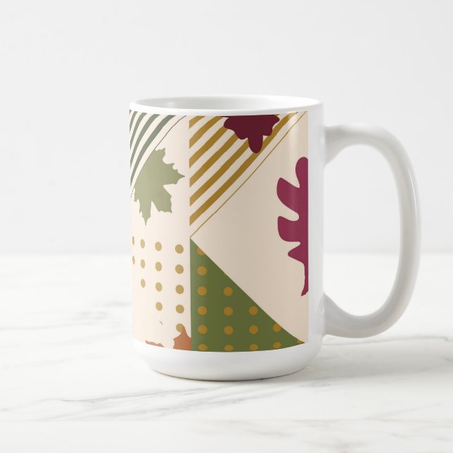 Caneca De Café Me Core Essentials Geométrico Folhas de Outono  (Direita)