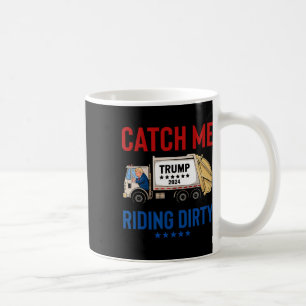 Caneca De Café Me Pegue Montando Sujo Garagem Vota Trump Caminhão