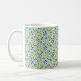 Caneca De Café Meadow | Dancing Daisies Watercolor