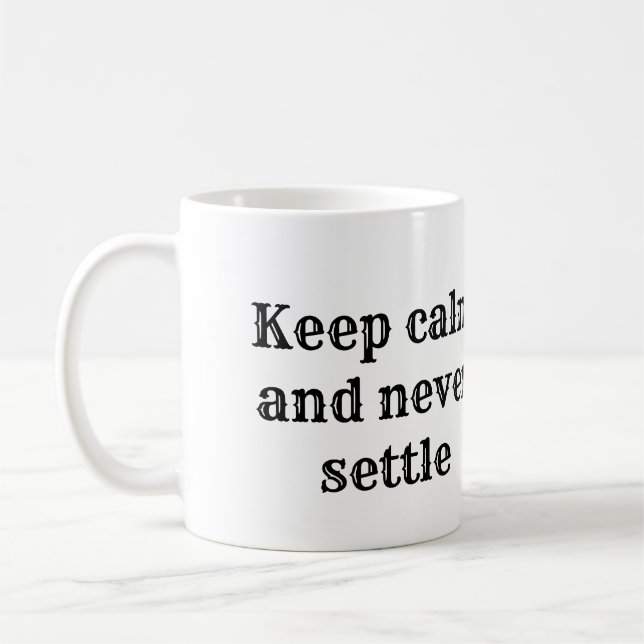Caneca De Café Meaningful Motivational Positive Quote (Esquerda)