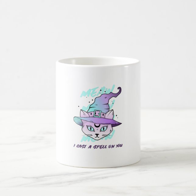 Caneca De Café MEAW MEAW Eu Lancei um Feitiço em você (Centro)