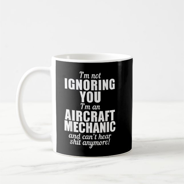 Caneca De Café Mecânica de Aeronave não Consegue Ouvir (Esquerda)