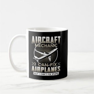 Caneca De Café Mecânica de Aeronaves Eu posso consertar aviões, m