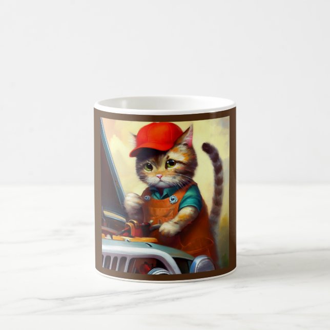 Caneca De Café Mecânica de Cat (Centro)