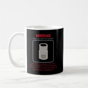 Caneca De Café Mecânica engraçada de soquete de 10 mm ausente