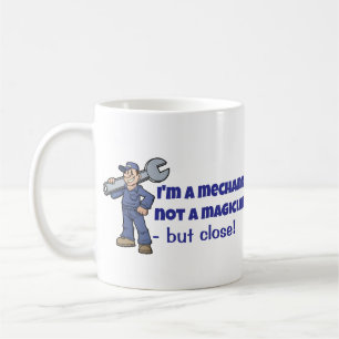 Caneca De Café Mecânica Engraçada Não Uma Túmula De Café Mágico