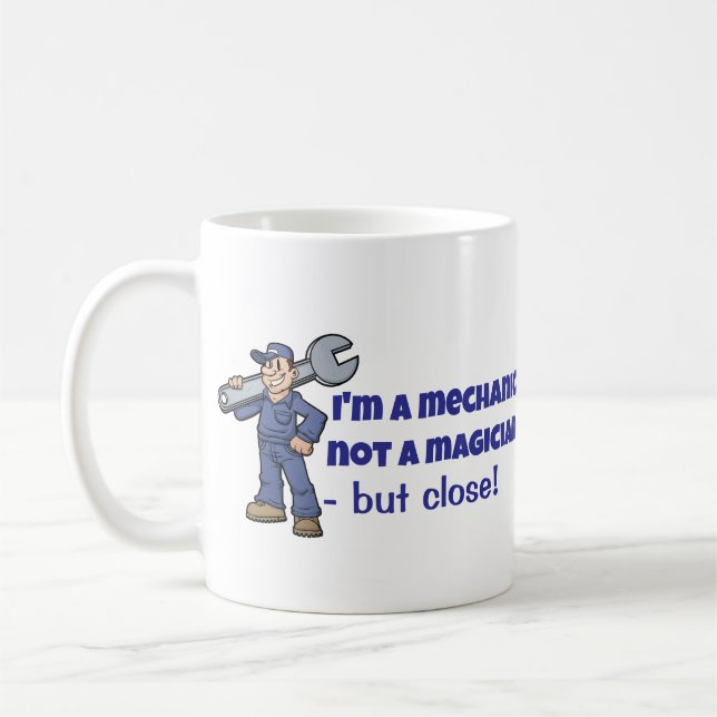 Caneca De Café Mecânica Engraçada Não Uma Túmula De Café Mágico (Esquerda)