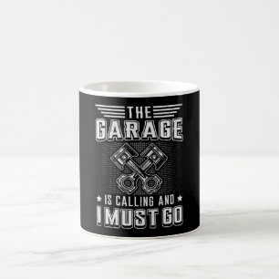 Caneca De Café Mecânica, Mecânica de Garagem Mecânica, Carro Funn