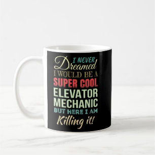 Caneca De Café Mecânico de Elevador Divertido