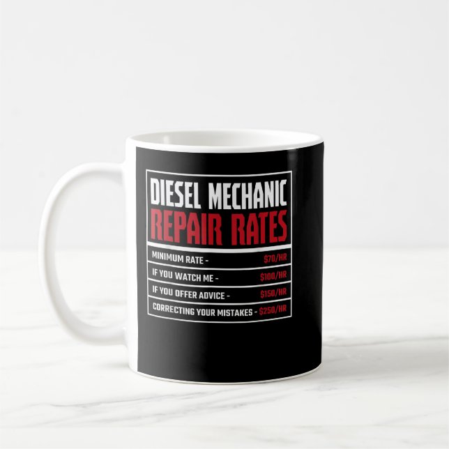 Caneca De Café Mecânico diesel, taxas de reparação (Esquerda)