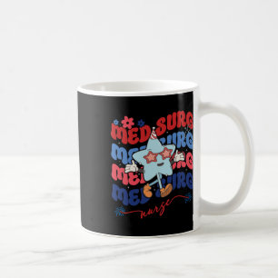 Caneca De Café Med Surg Enfermeira Patriótica Americana 4 De Julh