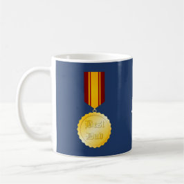 Caneca De Café Medalha Broche Melhor Pai Dia dos Pais
