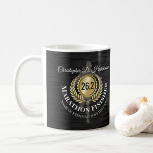 Caneca De Café Medalha Personalizada do Runner 26.2 Marathon Keep