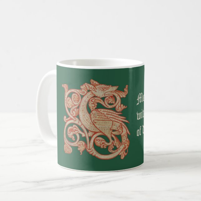 Caneca De Café "Meddle Not" Dragon Coffee Mug (Frente Esquerda)