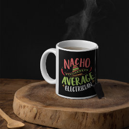 Caneca De Café Média Elétrica de Nacho Divertido