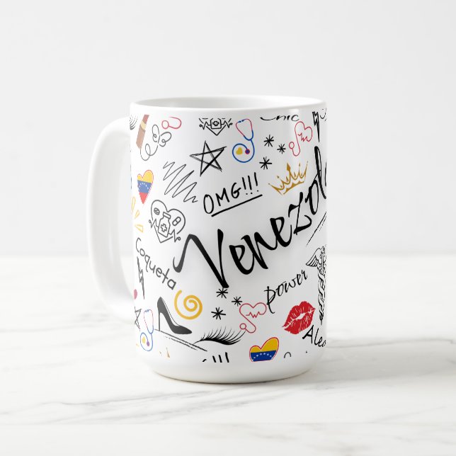 Caneca De Café Médica General Venezolana | Orgullo Profesional ve (Frente Esquerda)