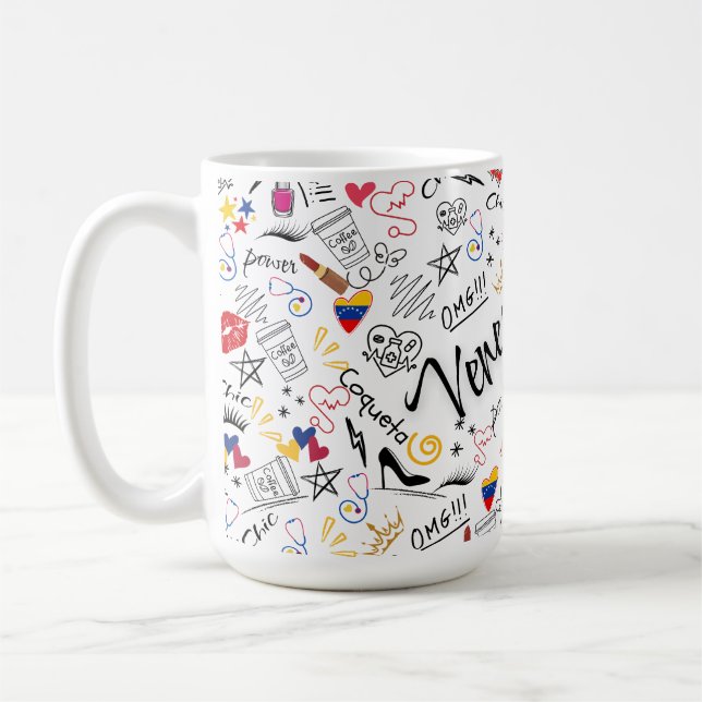 Caneca De Café Médica General Venezolana | Orgullo Profesional ve (Esquerda)