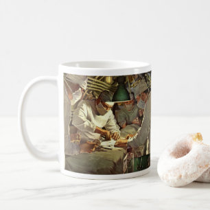 Caneca De Café Medicina Antiga, Médicos Realizando Cirurgia na Sa