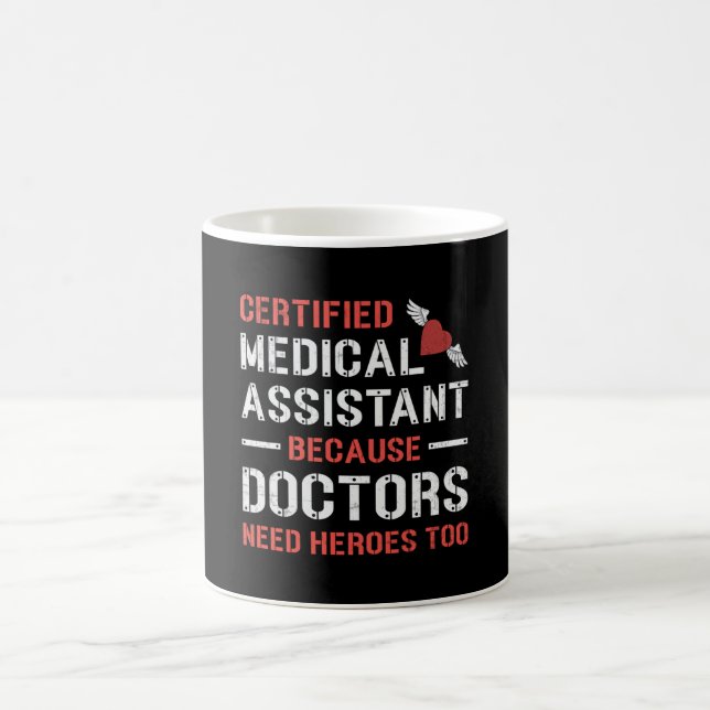 Caneca De Café Medicina Médica Médica de Enfermeira com Assistent (Centro)