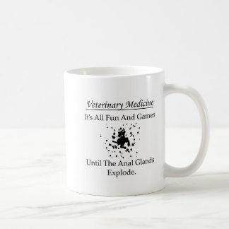 Caneca De Café Medicina veterinária - é todo o divertimento e