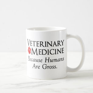 Caneca De Café Medicina veterinária…. Porque os seres humanos