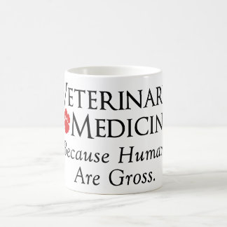 Caneca De Café Medicina veterinária…. Porque os seres humanos são
