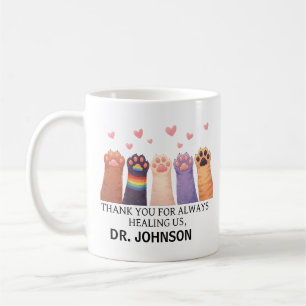 Caneca De Café Médico Animal Personalizado Feliz Dia dos Médico