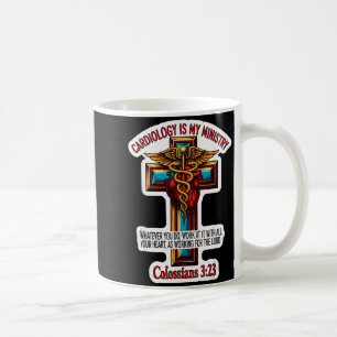 Caneca De Café Médico Cardiologista Cristão Cardiologia É Meu Min