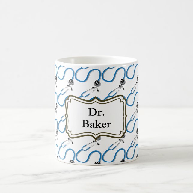 Caneca De Café Médico Cirurgia Estetoscópio Profissão Médica (Centro)