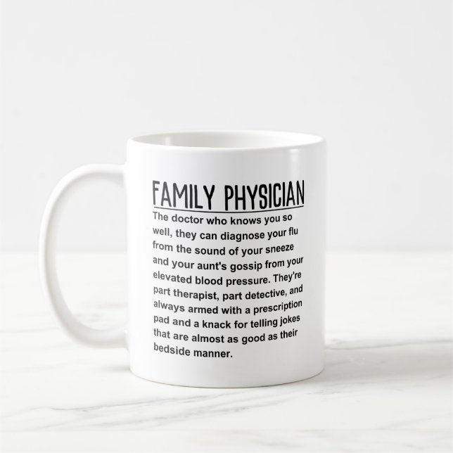 Caneca De Café Médico da Família (Esquerda)