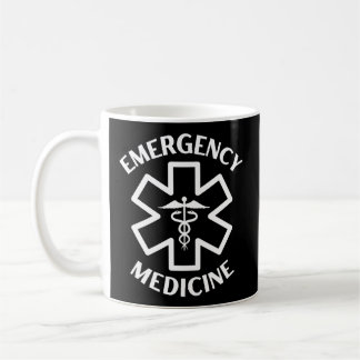 Caneca De Café Médico De Emergência Enfermeiro Er Caduceu Médico