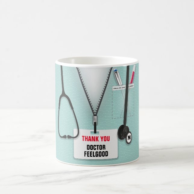 Caneca De Café Médico, enfermeiro ou prestador de cuidados (Centro)