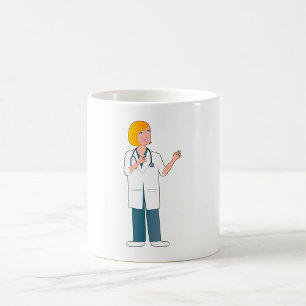 Caneca De Café Médico feminino