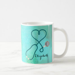 Caneca De Café Médico formando da enfermeira diplomada do