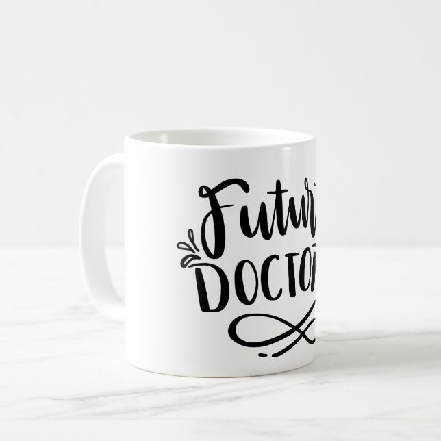 Caneca De Café Médico futuro (Frente Esquerda)